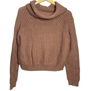 MOON & MADISON Turtleneck Sweater, Pink. Size XS